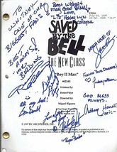 Cast Signed Autographed Saved By the bell the New class Script &quot;Boys II Men&quot; - £1,133.99 GBP