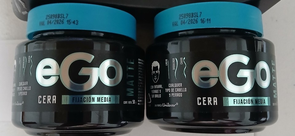 2X EGO HAIR WAX ( CERA ) MEDIUM HOLD - 2 JARS OF 50g EACH - FREE SHIPPING - $16.82