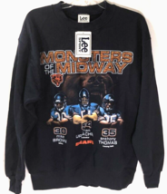 $35 Chicago Bears NFL Monsters Midway Blue Sweatshirt Vintage Urlacher M... - £8.51 GBP