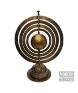 16&quot; Armillary Vintage Brass Maritime Nautical Globe Sphere Heavy Engrave... - £163.89 GBP