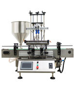 Automatic Paste Filling Machine w/Conveyor Belt Double Head 8mm Nozzle 1... - $4,729.00