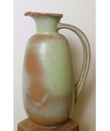Frankoma  Pottery Prairie Green Brown Pitcher 8 &quot; #835 USA Art Pottery - £14.19 GBP