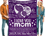 Mother&#39;s Day Gifts for Mom from Daughter Son, I Love You Mom Gift Blanke... - £38.94 GBP