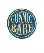 COSMIC BABE IRON ON PATCH 3&quot; Fun Hippie Magic Round Teal Embroidered App... - $73.10 MXN