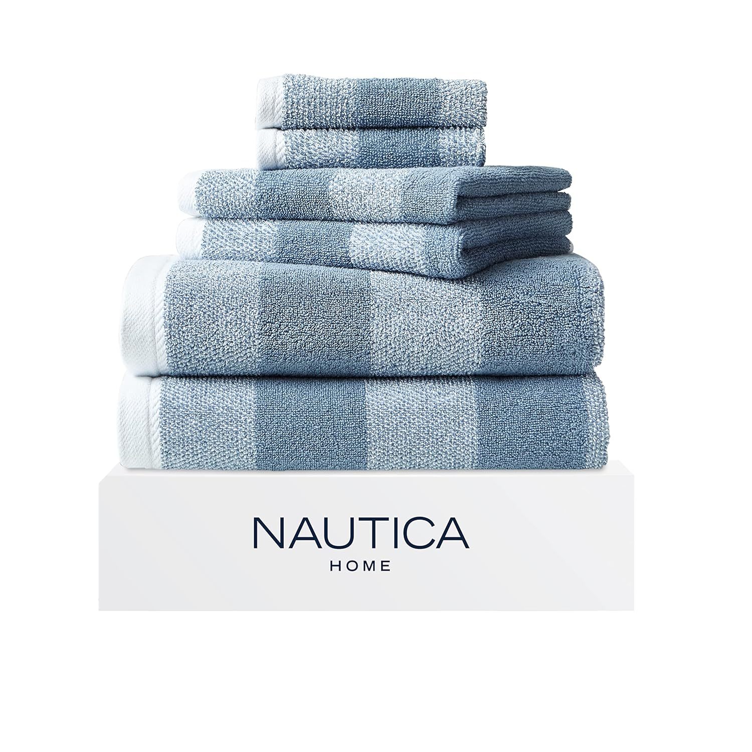 Nautica - Bath Towels, Highly Absorbent & Soft, Stylish Bathroom Decor (Oak Lake