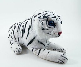 Fun And Fun Plush Stuffed Tiger White 9 &quot; - £8.64 GBP