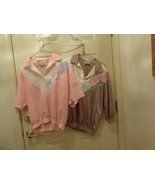 Vintage Bonnie Blair Pink Brown Blouse Shirt Top Pullover Shiny Petite R... - $277.64 MXN+