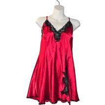 Fredericks  of Hollywood Women Large Slip Dress Lingerie Red Black Sexy ... - $17.17