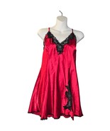 Fredericks  of Hollywood Women Large Slip Dress Lingerie Red Black Sexy ... - $17.17