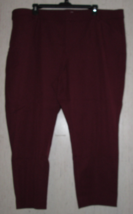 New Womens Old Navy HIGH-RISE Pixie NEVER-FADE Burgundy Pant W/ Pockets Size 26 - £29.35 GBP