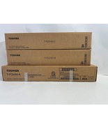 3 NEW OEM Toshiba E Studio 5516AC,5516ACT C M K Toners T-FC616U (NO yellow) - $8,606.41 MXN