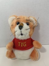 Hallmark Shirt Tales Tyg small vintage plush tiger red t-shirt - £4.01 GBP