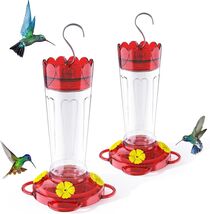 Perfect Gift - 2-Pack Hummingbird Feeders with 14 OZ Capacity &amp; Easy Clean - $35.59