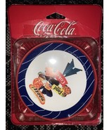 Vintage  Coca Cola Coke Santa Plastic Christmas Coasters Round - £11.80 GBP
