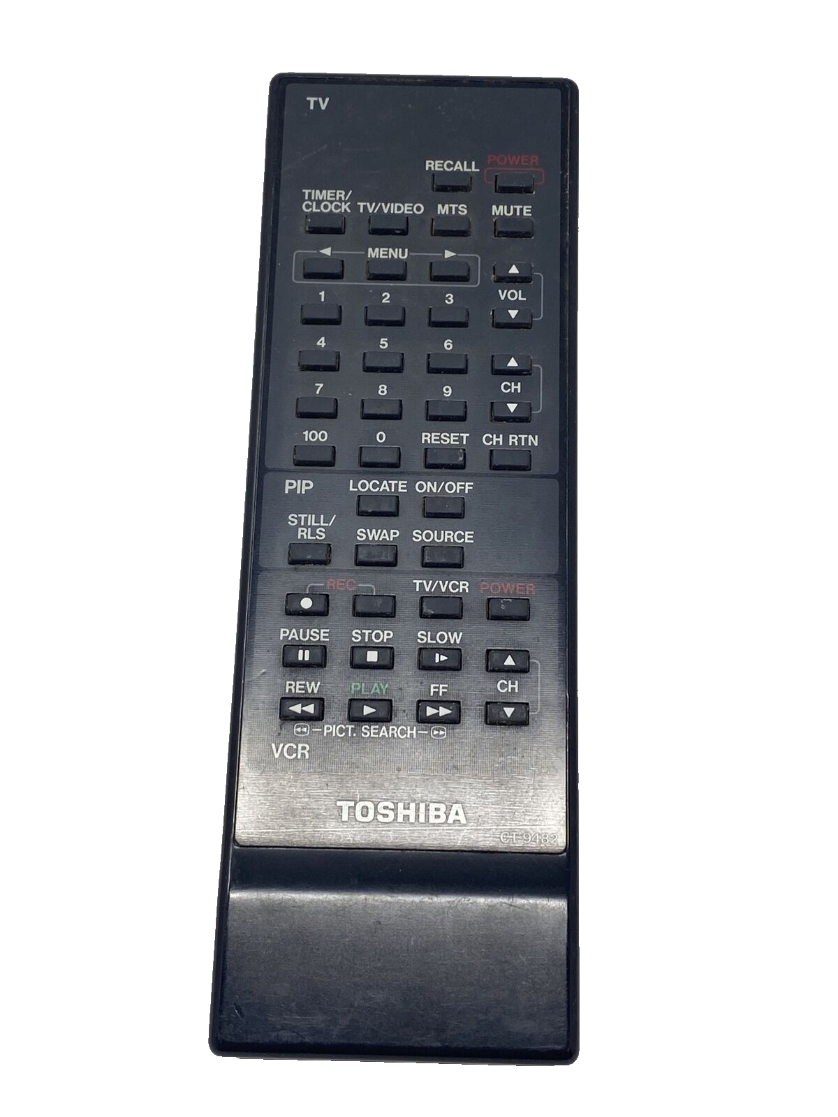 Primary image for Toshiba CT-9482 TV VCR Remote Control CF3060 CF3062 CF3063 CF3064 CF2771 CF2772