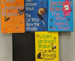 Lilian Jackson Braun Hardcover Lot The Cat Who Blew The Whistle Tailed A... - £19.77 GBP
