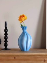 Artisan-Made Gradient Ocean Blue Ceramic Vase - Distinctive Floral Displ... - $1,773.86 MXN