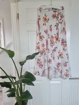Wrap Skirt Size 10 New Look  Floral Print Size 10 Holiday Beach Summer Excellent - £13.04 GBP