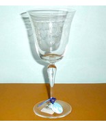 Wedgwood Floral Garland Crystal Wine Goblet Etched Motif 8.25&quot;H New - €20,45 EUR