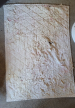 Vintage Baby Quilt 30&quot;x43&quot; Needs Repairs Collectible White Pink Warm Cri... - $14.99