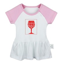 I&#39;m Dreaming Of A Wine Christmas Newborn Baby Dress Toddler 100% Cotton Clothes - £10.43 GBP
