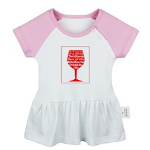 I&#39;m Dreaming Of A Wine Christmas Newborn Baby Dress Toddler 100% Cotton Clothes - £9.99 GBP