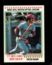 1978 Topps #5 Pete Rose Ex Reds Rb *X102665 - £5.39 GBP