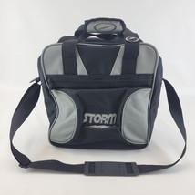 Storm Bowling 1 Ball Bag Black Gray Shoulder Strap Tote w/ Foam Insert - $552.23 MXN