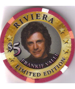 FRANKIE VALLI Dec 31 2001 $5 Ltd Edition 700 RIVIERA Hotel Casino Chip, ... - $54.61 CAD
