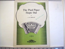 Pied Piper Steps Out , The  - vintage accordion sheet music by J. H. Sedlon - $10.39