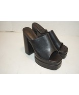 Olivia Ferguson Klayton Black Heels Size 9 Platform Chunky Block Heel - $40.60 CAD