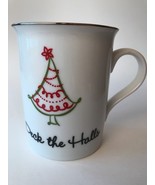 Deck the Halls Jingle Bells Coffee Mug Over sized 16oz Christmas Nichola... - $9.04 CAD