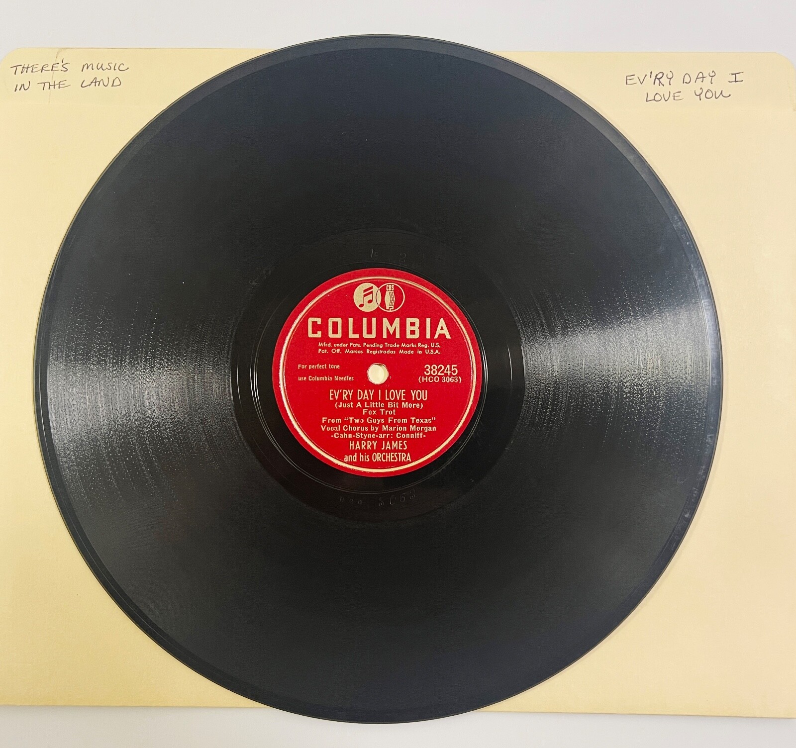 HARRY JAMES  - EV&#39;RY DAY I LOVE YOU~  78 RPM #38245 - $14.84