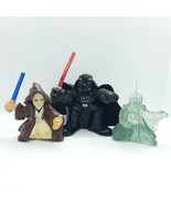 Star Wars Galactic Heroes Lot of 3 by Hasbro includin Darth Vader Obi-Wa... - $218.11 MXN