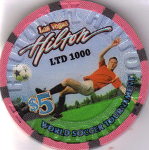 2010 World Soccer HILTON Las Vegas $5 Casino Chip, New - $10.95