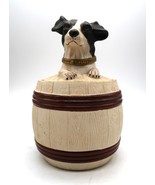 Vtg Johann Maresch Fox Terrier Jack Russell Tobacco Jar Humidor 7&quot; Rare ... - $341.91 CAD