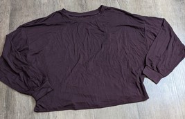 Old Navy NWT Women&#39;s S Ultra lite Purple Long Sleeve Open Back Active Shirt BG - $11.49