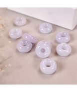Purple Jade Gemstone Beads Donut Necklace Pendant DIY Bracelet Crafting ... - €174,99 EUR