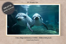 Samsung FRAME TV Art - Dolphins Swimming together, 4K (16:9) | Digital D... - £2.79 GBP