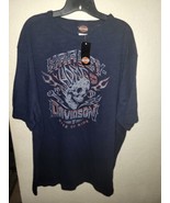 Harley Davidson of Grand Cayman Short Sleeve Soft Blue T-Shirt skull New  - £15.86 GBP