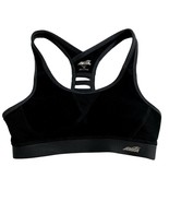 Avia Womens Sports Bra Size XS Black Strappy Razorback Lightly Padded - $11.88