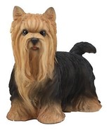 Long Haired Yorkie Statue 11.5&quot;L Pet Pal Yorkshire Terrier Dog Figurine ... - $69.99