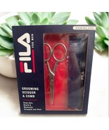 FILA Grooming Scissors and Comb Stainless Steel FILA FOR MEN NEW IN BOX - $227.82 MXN