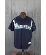 Seattle Mariners Jersey (Retro) - Y2K Home Jersey by Majestic - Men&#39;s Large - $1,406.65 MXN