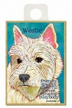 Westie Friendly Spunky Clever Dynamic... Dog Fridge Kitchen Magnet 2.5x3... - £4.68 GBP