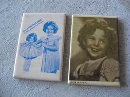 Lot of 2 Vintage 1930s Small Shirley Temple Wee Willie Winkie Compact Mirrors - £18.68 GBP