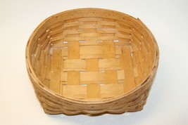 Longaberger Handmade Baskets, USA Basket Round Top, Square Bottom READ - £12.04 GBP