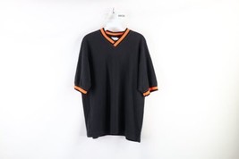 Vintage 90s Streetwear Mens Large Faded Blank Thermal Waffle Knit T-Shirt USA - $39.55