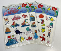 Lot of 4 Packs - The Little Mermaid Stick-ons (1991)The Walt Disney Company - £16.03 GBP