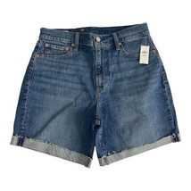Gap Womens Shorts Adult Size 29/8 Cheeky Midi Short Raw Hem Cuffed Hi Ri... - $36.66